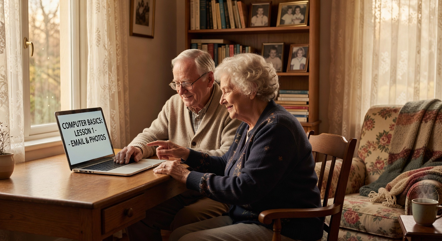 シニアカップルのレッスン